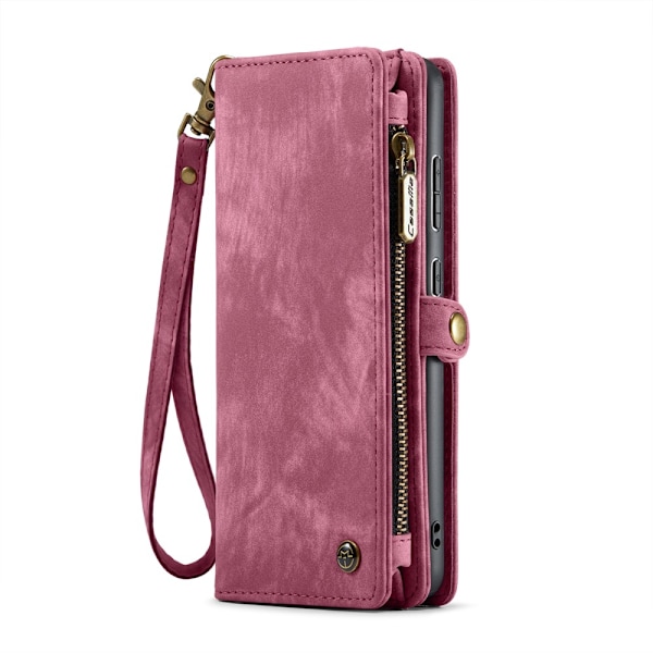 CaseMe Multi-Slot 2 i 1 Pungetui Galaxy S25 Rød