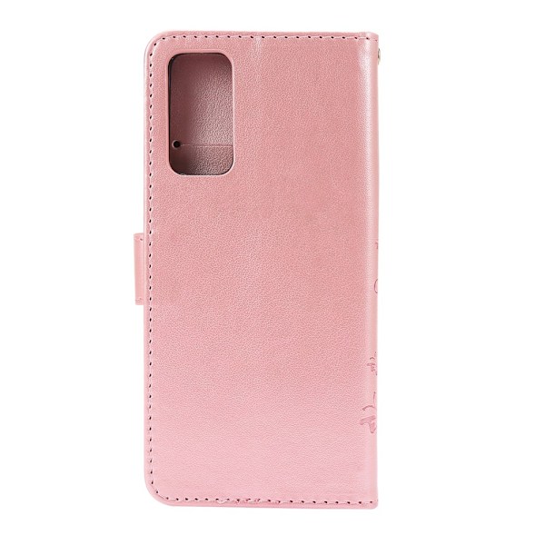 Læderetui Sommerfugle Samsung Galaxy S20 FE Rosa