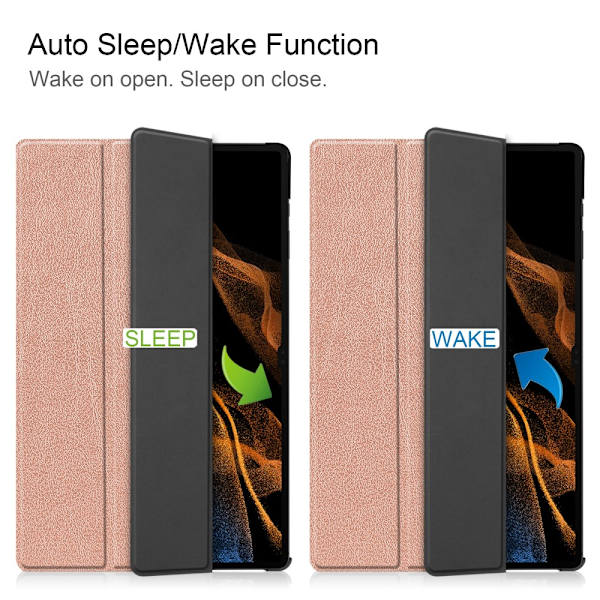 Samsung Galaxy Tab S10 Ultra Fodral Tri-fold Rosa