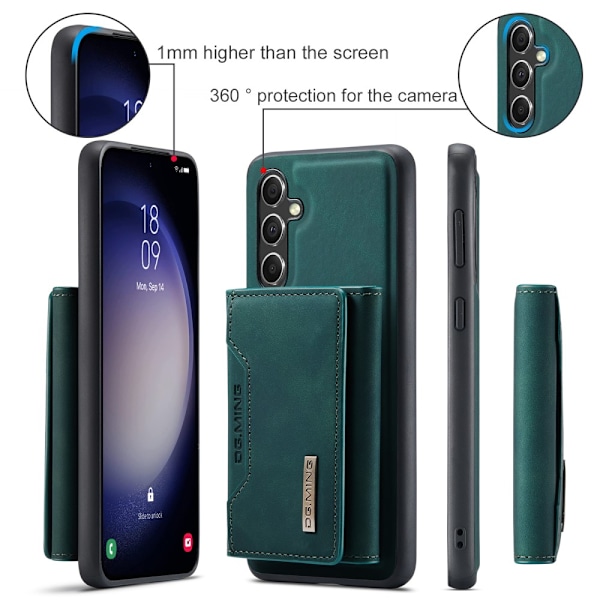 DG.MING 2 in 1 Magnetic Card Slot Case Samsung Galaxy S25 Green