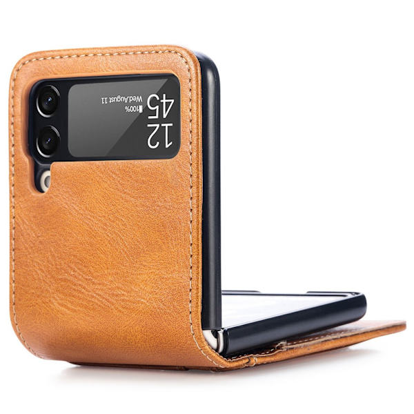 Samsung Galaxy Z Flip 4 -kännykkä kotelo Cognac