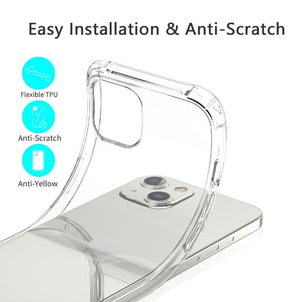 Stöttåligt TPU Skal iPhone 13 Pro Transparent