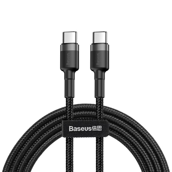 Baseus Cafule USB-C till USB-C Kabel 2m Svart