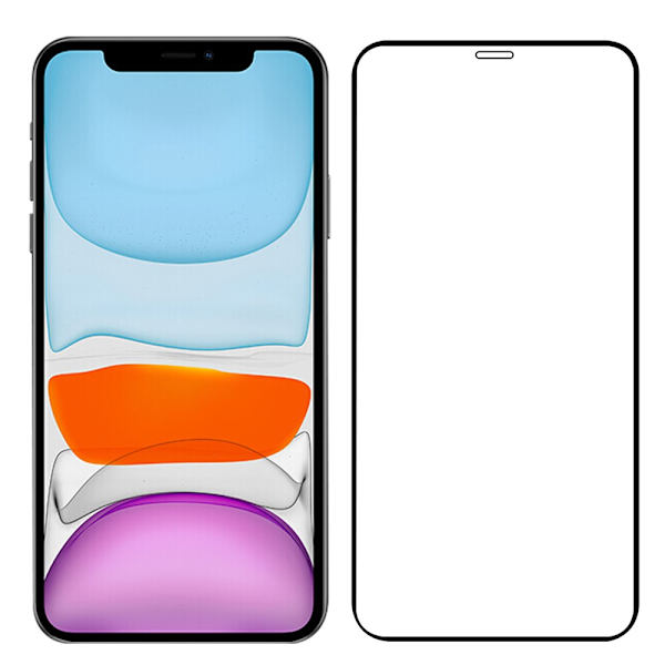 Hærdet glas skærmbeskytter til iPhone 12 Pro Max - Sort