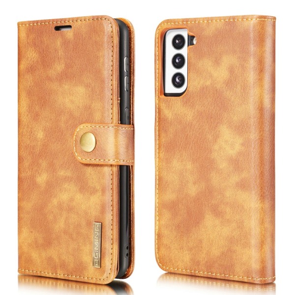 DG.MING 2-in-1 Magnet Wallet Samsung Galaxy S21 Plus Cognac