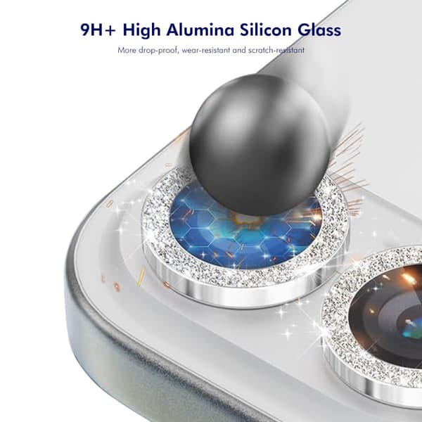 Hat Prince Glitter Linssisuoja Samsung Galaxy S25 Edge Musta