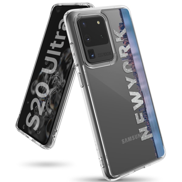 Ringke Fusion -tekstikuori Samsung Galaxy S20 Ultra New York