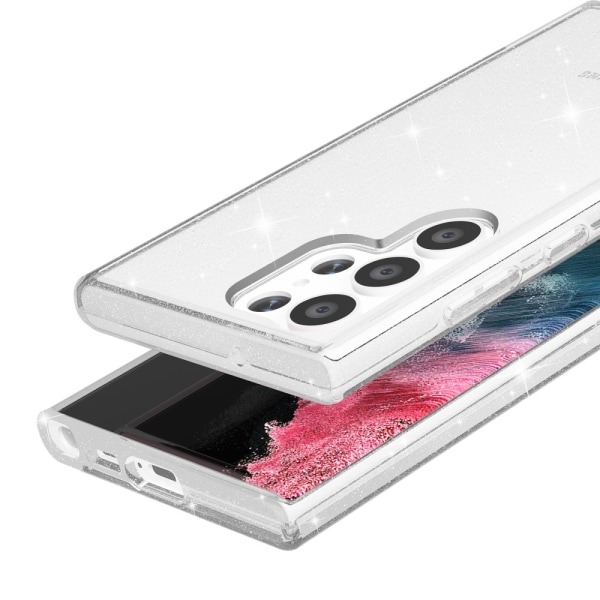 Samsung Galaxy S23 Ultra Skal Glitter Transparent