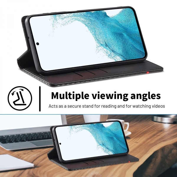 LC.IMEEKE Pungetui Samsung Galaxy A15 Kulfiberstruktur