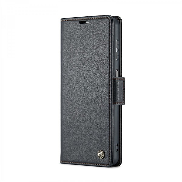CaseMe Slim Pungetui RFID-beskyttelse Samsung Galaxy A15 Sort