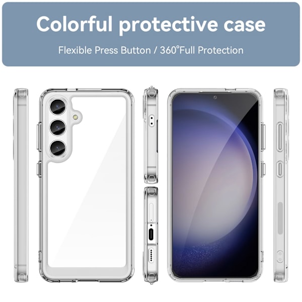 Hybrid Edge Case Samsung Galaxy S24 Transparent