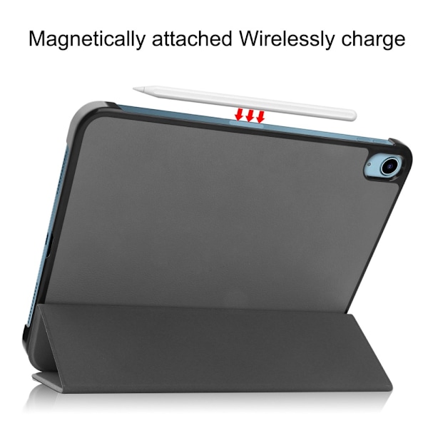 Apple iPad 11 11th Gen (2025) Fodral Tri-fold Grå