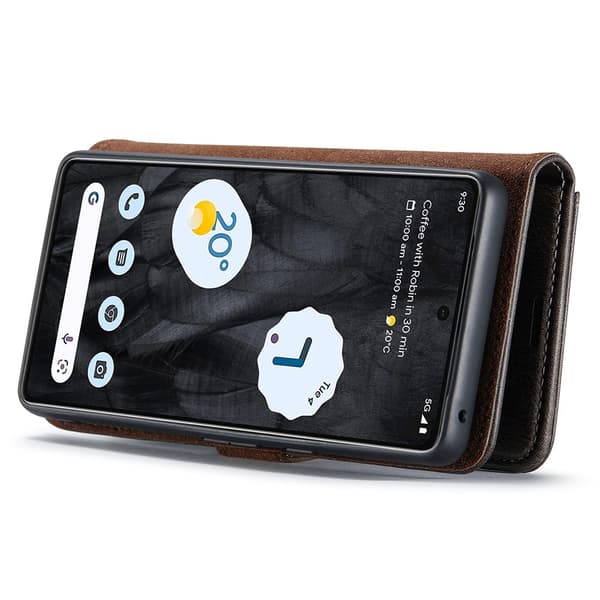 DG.MING 2-i-1 Magnetiskt Plånboksfodral Google Pixel 8 Pro Brun