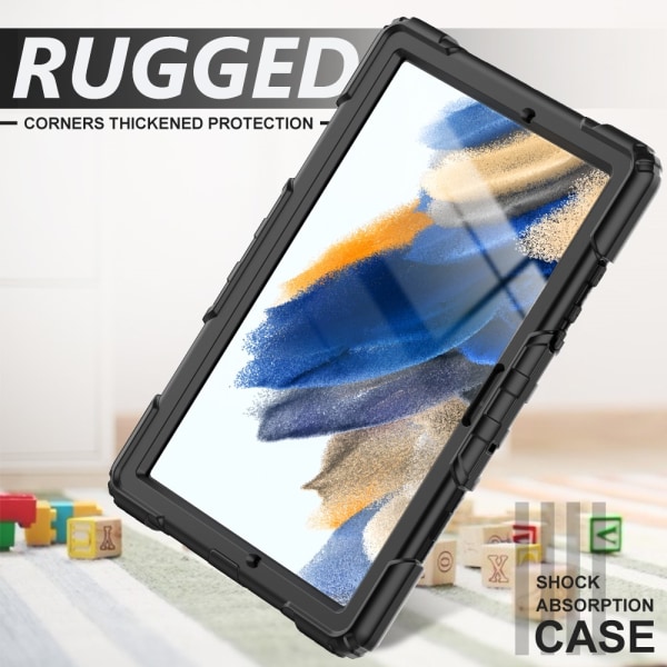 Samsung Galaxy Tab A8 10.5 Stødsikkert Hybridcover Sort