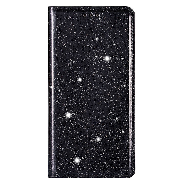 Kimalteleva lompakkokotelo Samsung Galaxy A15 Musta