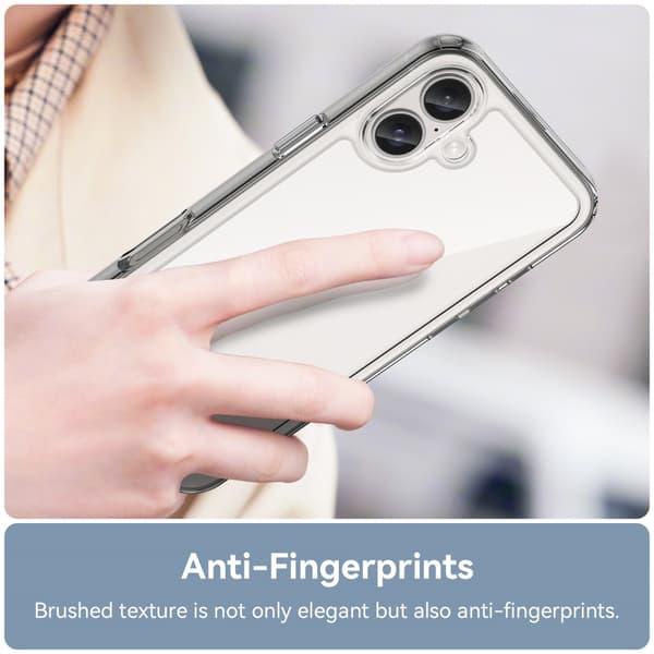 Hybrid Edge Skal iPhone 16 Plus Transparent