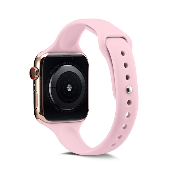 Pehmeä silikoniranneke Apple Watch 42/44/45 mm Pinkki