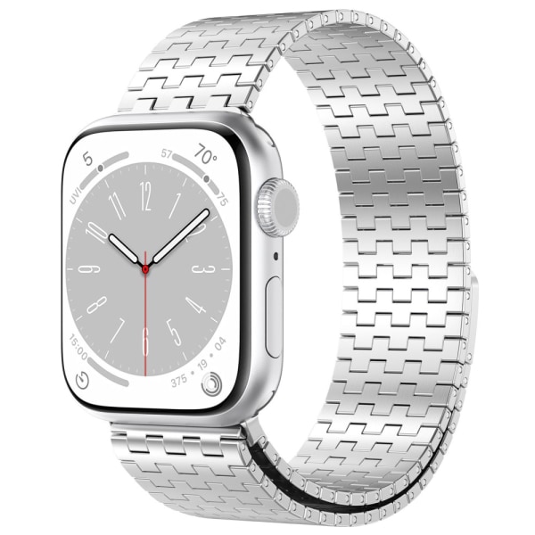Magnetiskt Metallarmband Apple Watch 45mm Series 9 Silver