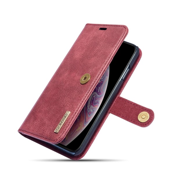 DG.MING 2-in-1 Magnet Wallet iPhone XS Max Red