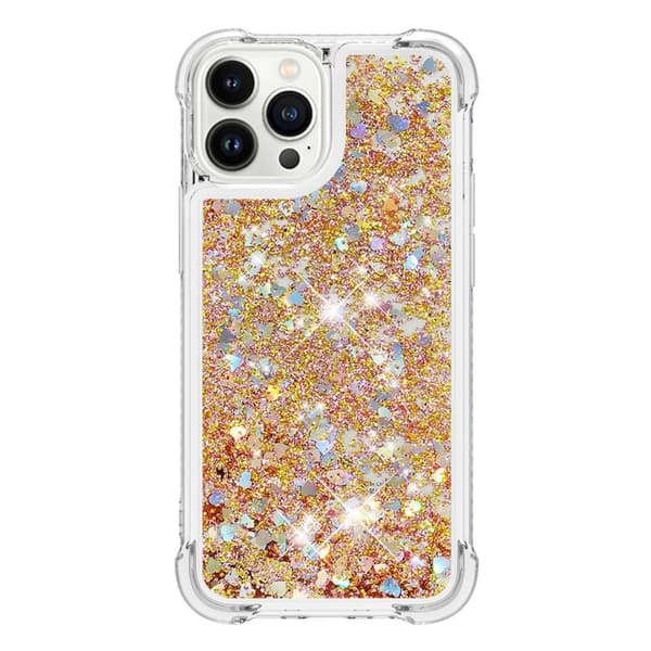 Glitter Bling TPU Skal iPhone 14 Pro Max Guld