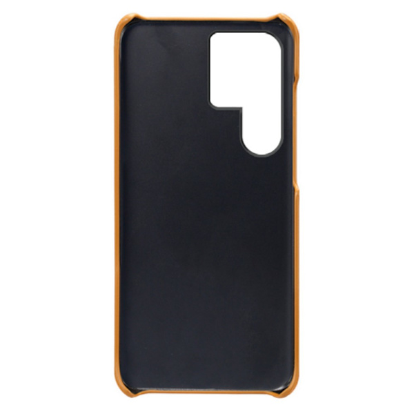 Läderskal Kortfack Samsung Galaxy S24 Ultra Cognac