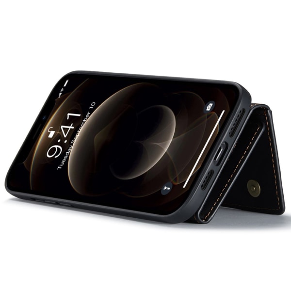 DG.MING 2 in 1 Magnetic Card Slot Case iPhone 14 Plus Black