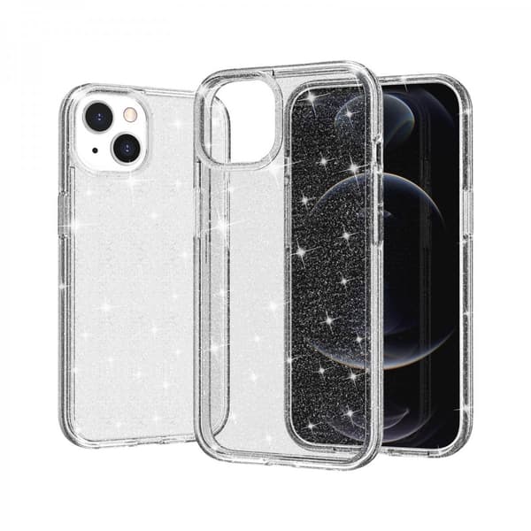 iPhone 13 Kuori Glitter Läpinäkyvä