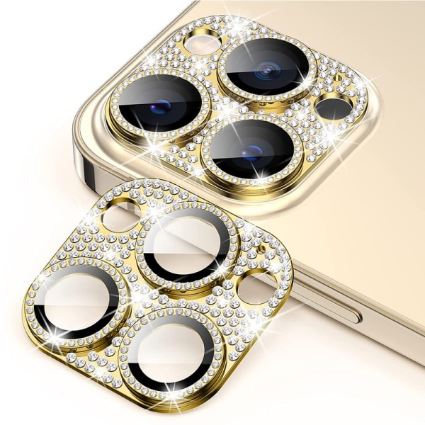 Hat Prince Glitter Kamerabeskyttelse Aluminium iPhone 15 Pro/iPhone 15