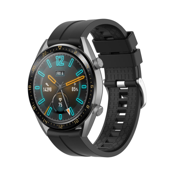 Silikonerem Huawei Watch GT/GT 2 46mm/GT 2 Pro Sort