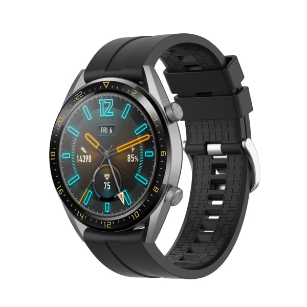 Silikonirannekoru Huawei Watch GT/GT 2 46mm/GT 2 Pro Black