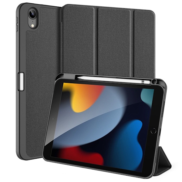Dux Ducis Domo Tri-fold Kotelo Apple iPad 11 11. sukupolvi (2025) Musta