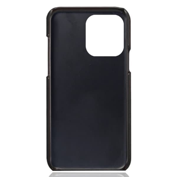 Läderskal Med Kortfack iPhone 15 Pro Svart
