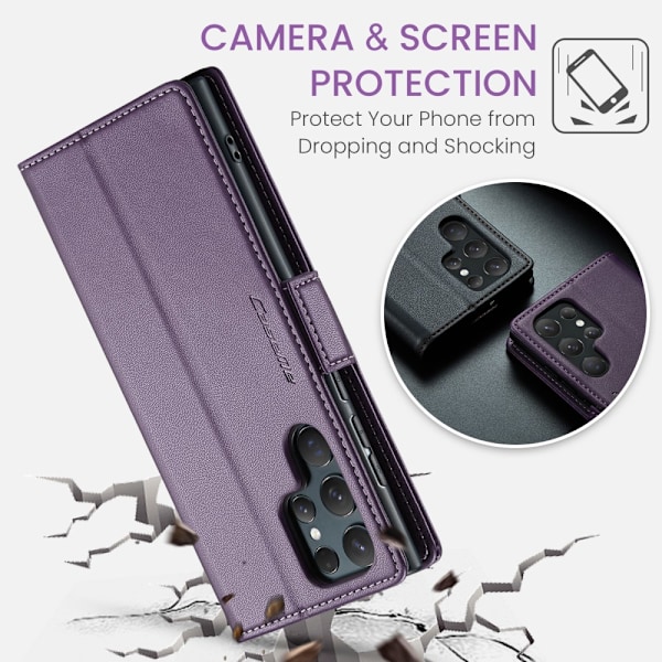 CaseMe Slim Plånboksfodral RFID-skydd Samsung Galaxy S25 Ultra L