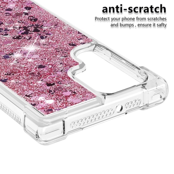 Glitter Bling TPU Case Samsung Galaxy S22 Ultra Roséguld