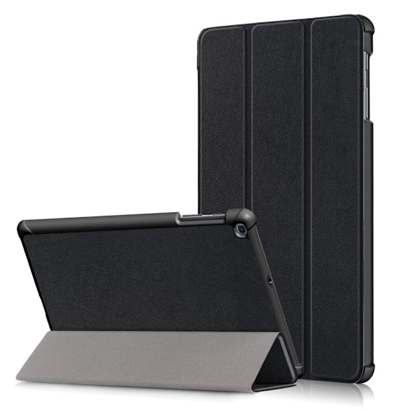 Tri-Fold Stand Läderfodral Samsung Galaxy Tab A 2019 Svart