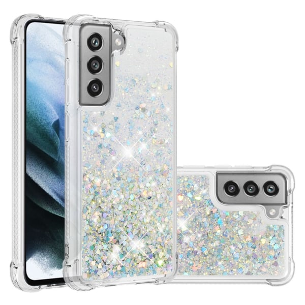 Glitter Bling TPU Case Samsung Galaxy S21 FE Silver