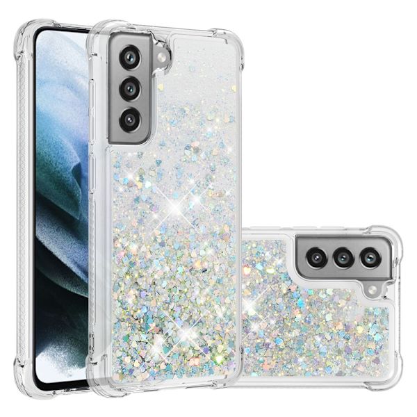 Glitter Bling TPU-kuori Samsung Galaxy S21 FE -hopea