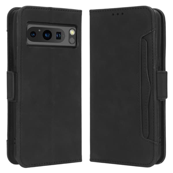 Monikäyttöinen lompakkokotelo Google Pixel 8 Prolle, musta