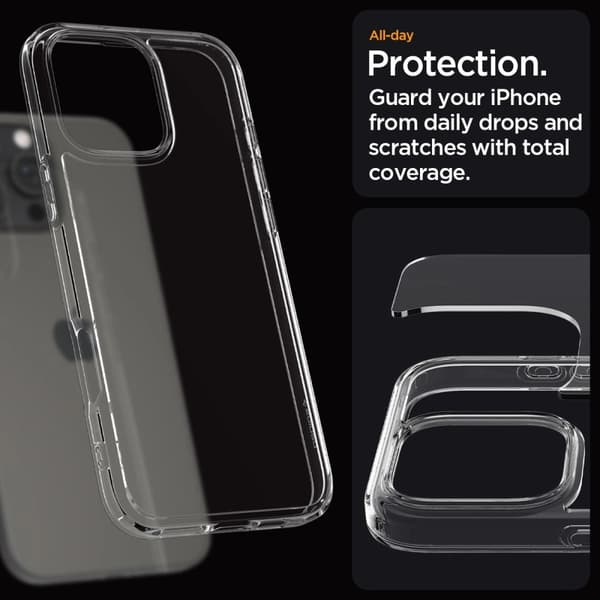 Spigen iPhone 16 Pro Skal Ultra Hybrid Transparent