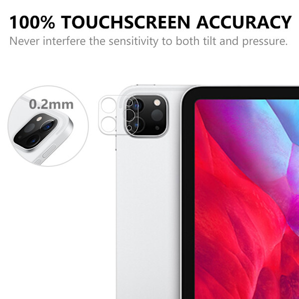 Linsebeskyttelse til iPad Pro 12.9 5. generation (2021) Hærdet glas