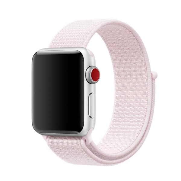 Nylonkellonauha Apple Watch Series 10 42mm Vaaleanpunainen