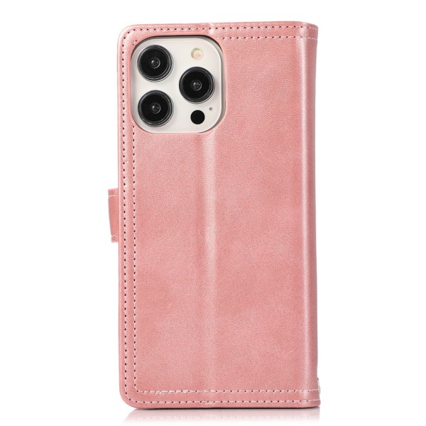 Plånboksfodral Multi-Slot iPhone 15 Roséguld