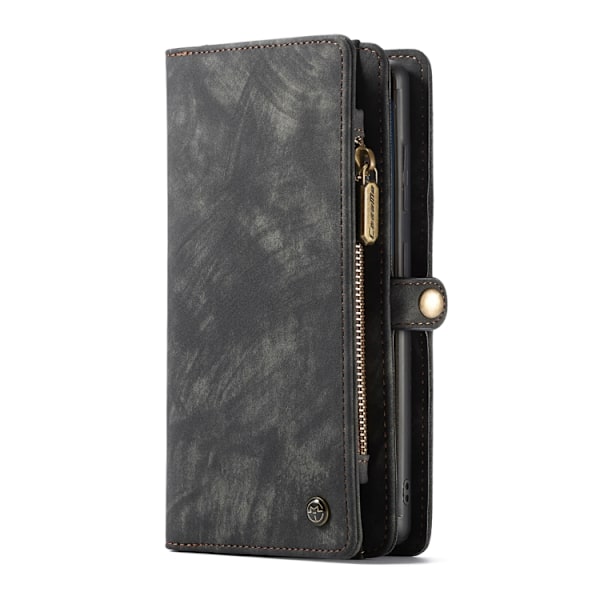 CaseMe Multi-Slot 2 i 1 Plånboksfodral Galaxy S22 Ultra Svart