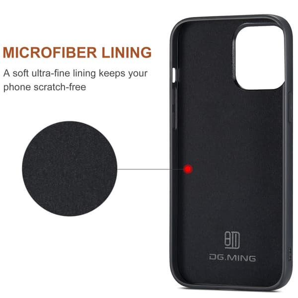 DG.MING 2-i-1 Magnetiskt Skal Med Kortfack iPhone 16 Pro Max Grö