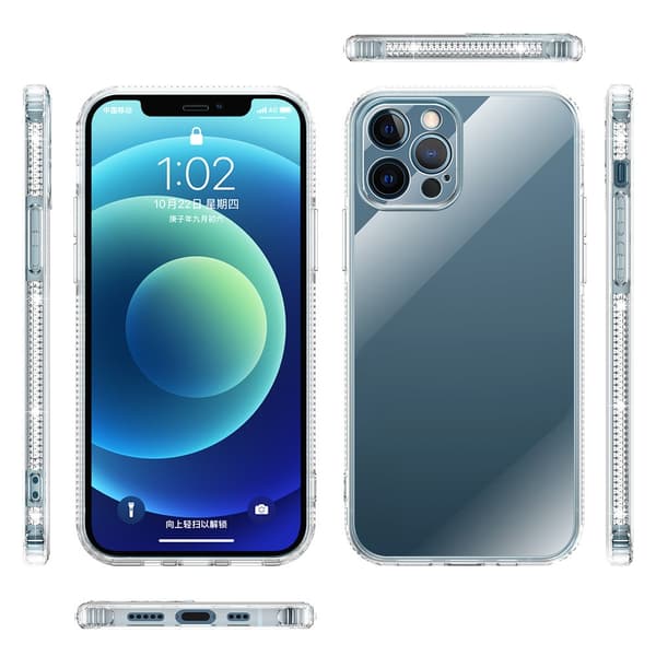 Rhinestone TPU-kuori iPhone 13 läpinäkyvä