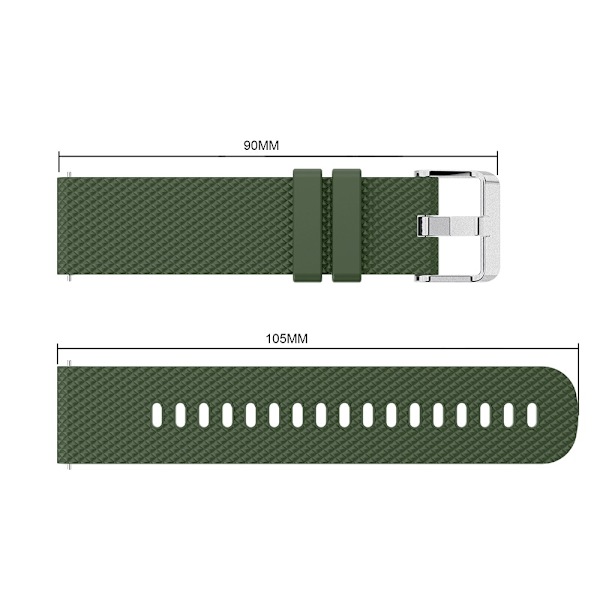 Silikoniranneke Samsung Galaxy Watch 42mm Vihreä