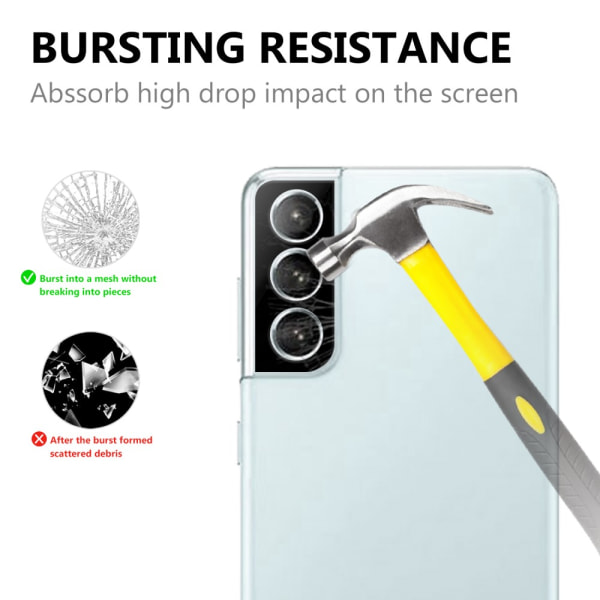 Hele linsebeskyttelse 0,2 mm Samsung Galaxy S21 Plus Sort