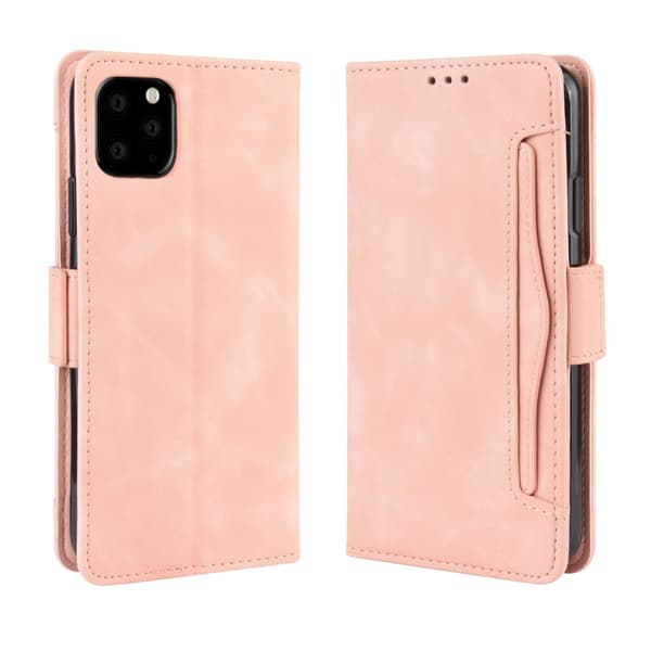 Monikäyttöinen lompakkokotelo iPhone 11 Pro Max - Pinkki
