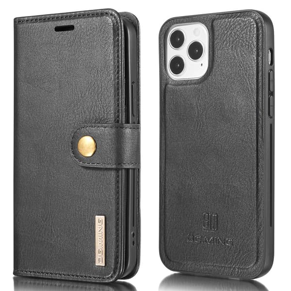 DG.MING 2-i-1 Magnetiskt Plånboksfodral iPhone 13 Mini Svart