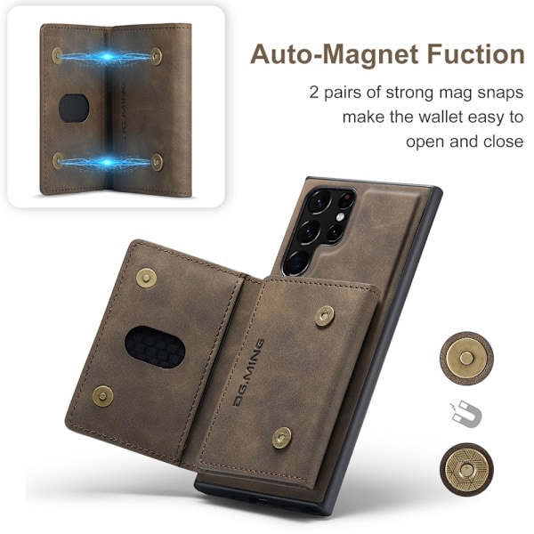 DG.MING 2 in 1 Magnetic Card Slot Case Samsung Galaxy S25 Ultra